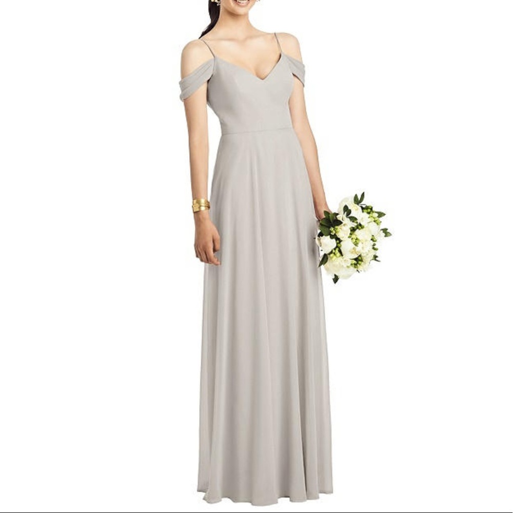 After Six Off The Shoulder Spaghetti Strap Bridesmaid Dress